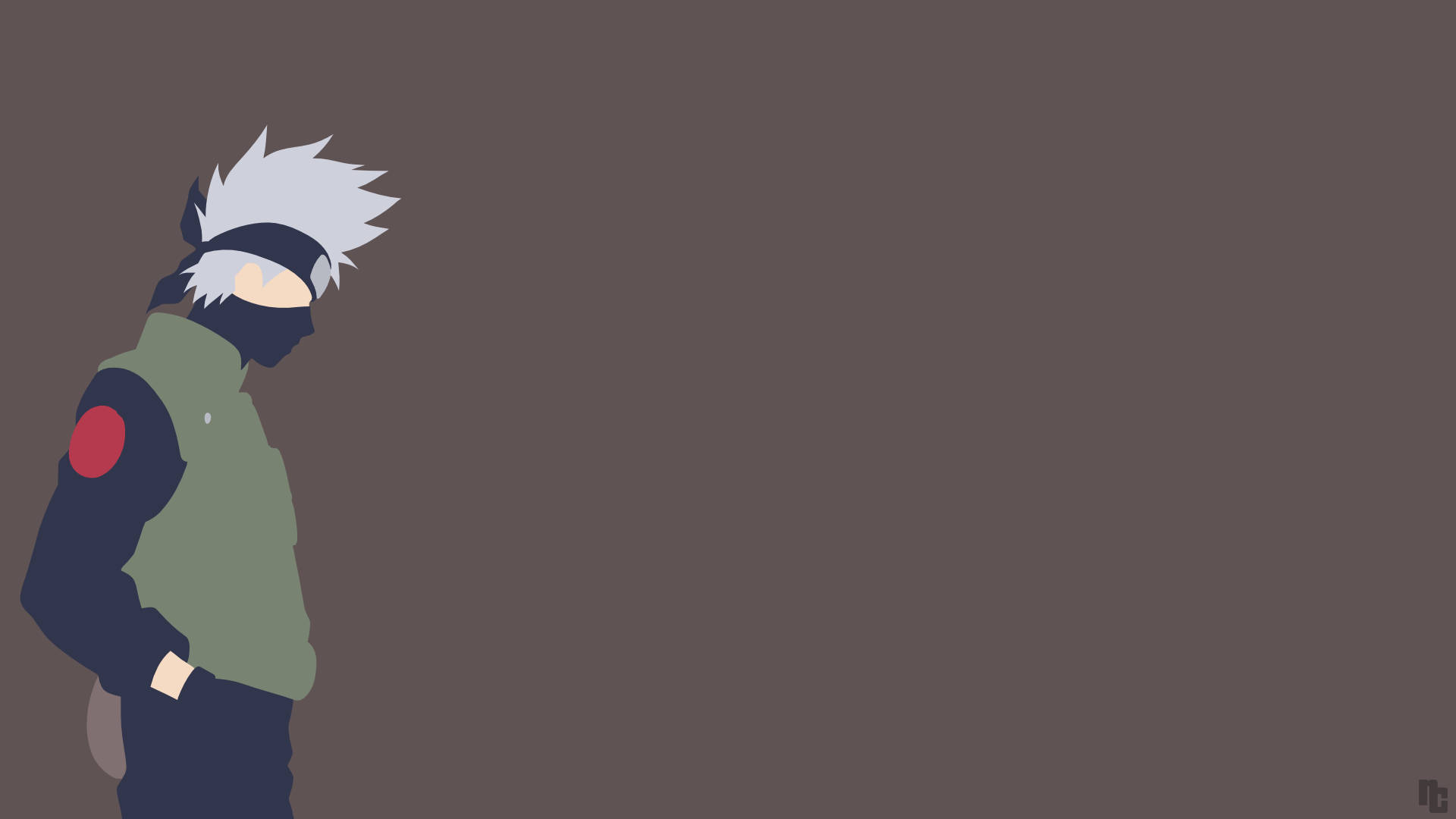 Naruto Kakashi Brown Background Background