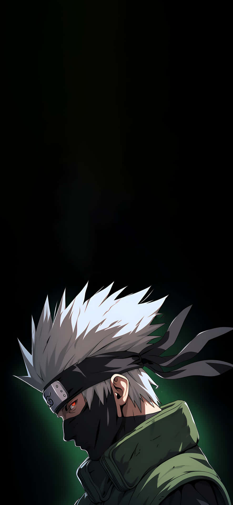 Naruto Kakashi Dark Profile Background