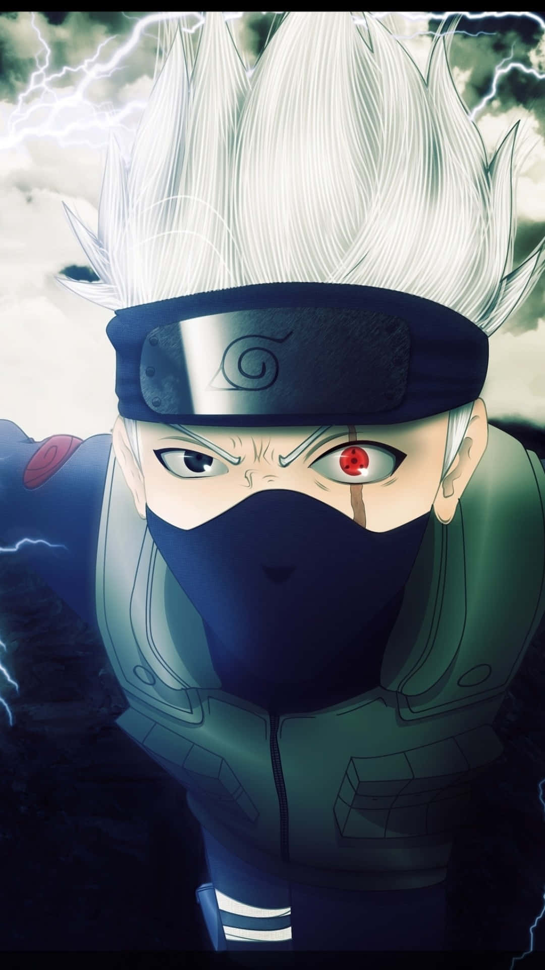 Naruto Kakashi Lightning Background Background