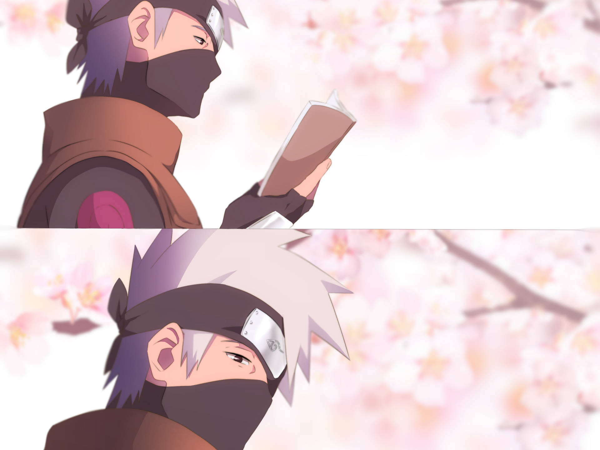 Naruto Kakashi Reading Book Background