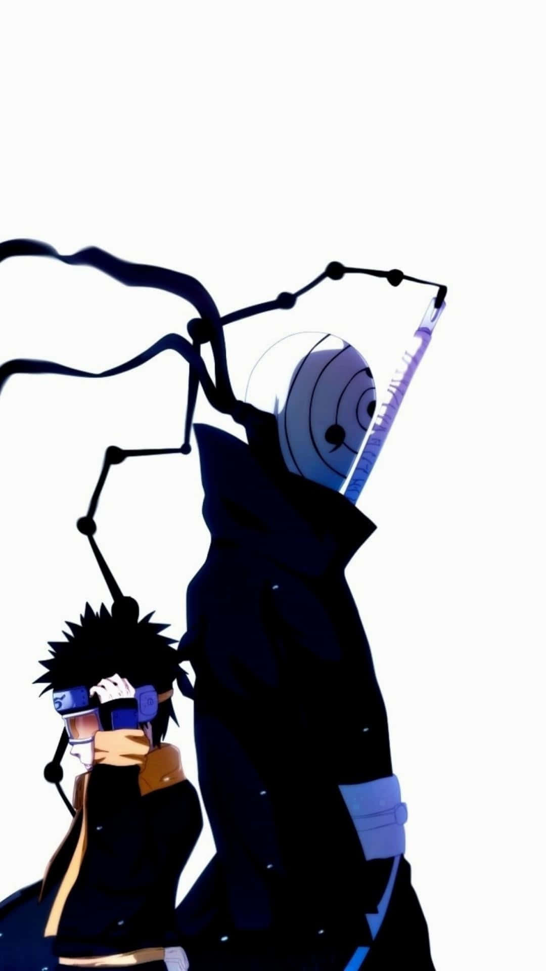 Naruto Kakashi Silhouettei Phone Wallpaper Background