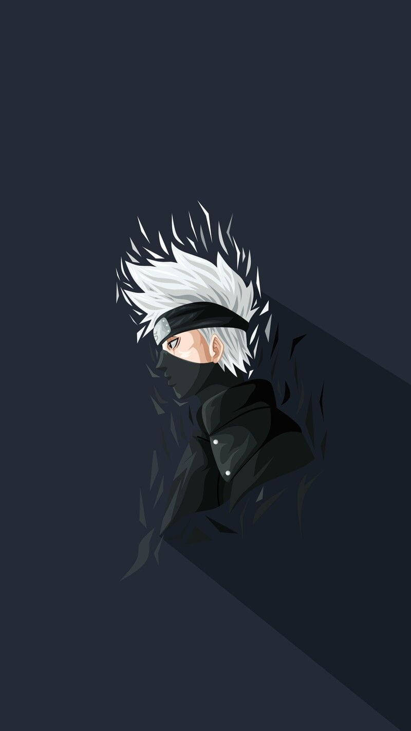 Naruto Kakashi White Hair Background