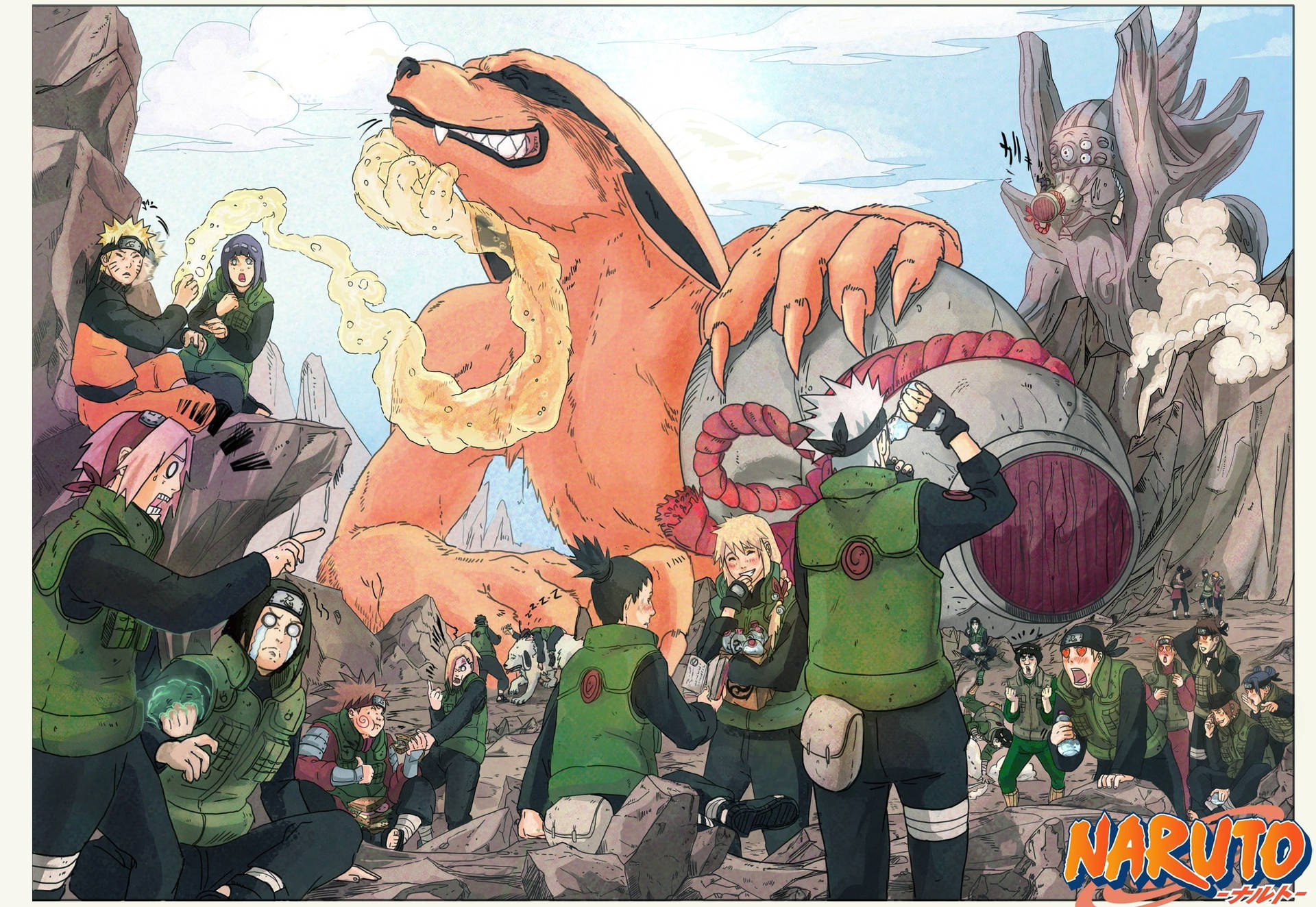 Naruto Key Characters Poster Background