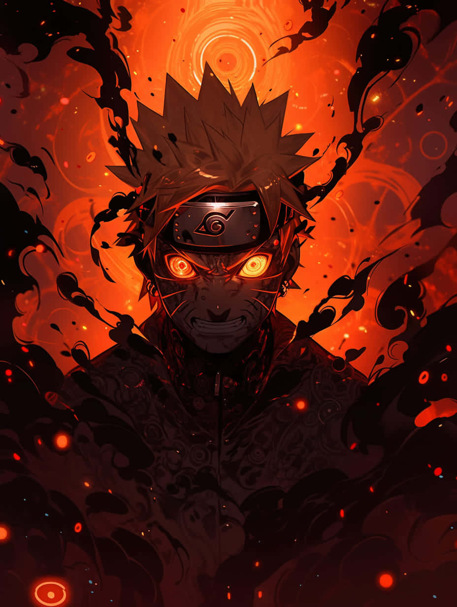 Naruto Kurama Chakra Mode Art Background