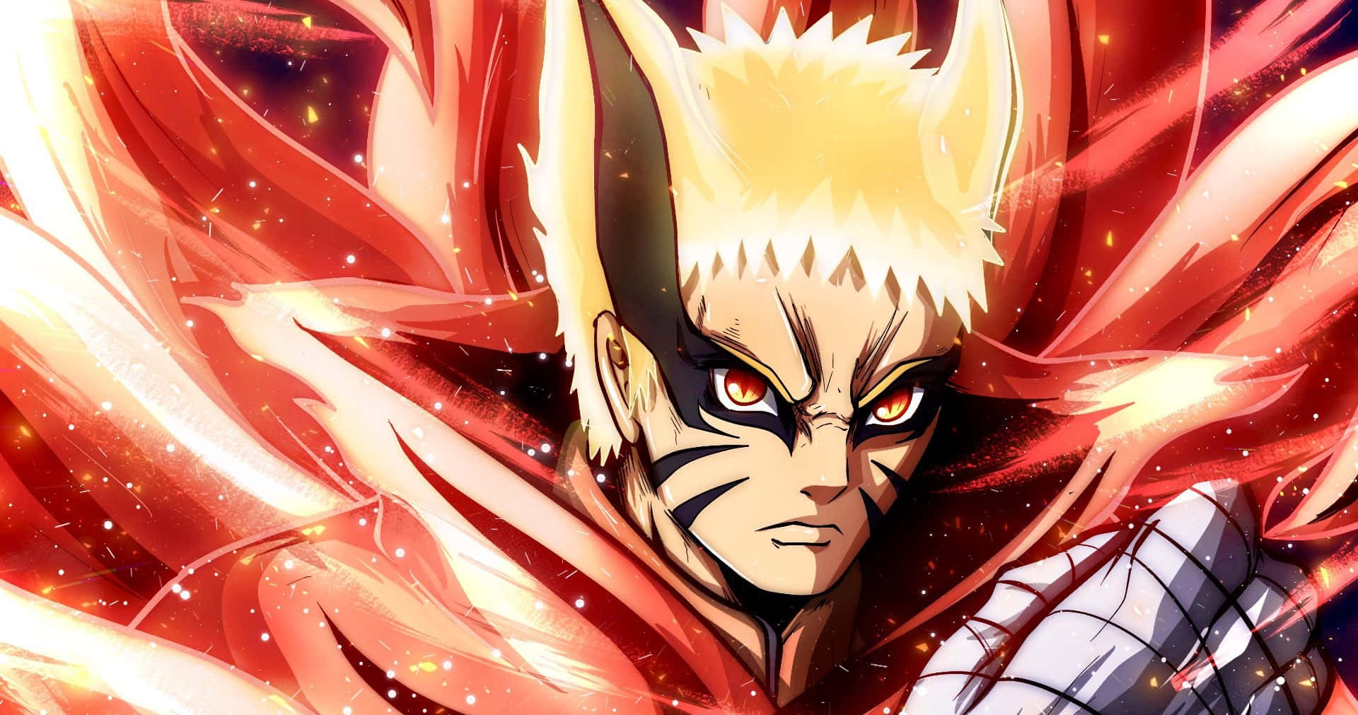 Naruto Kurama Mode Artwork Background