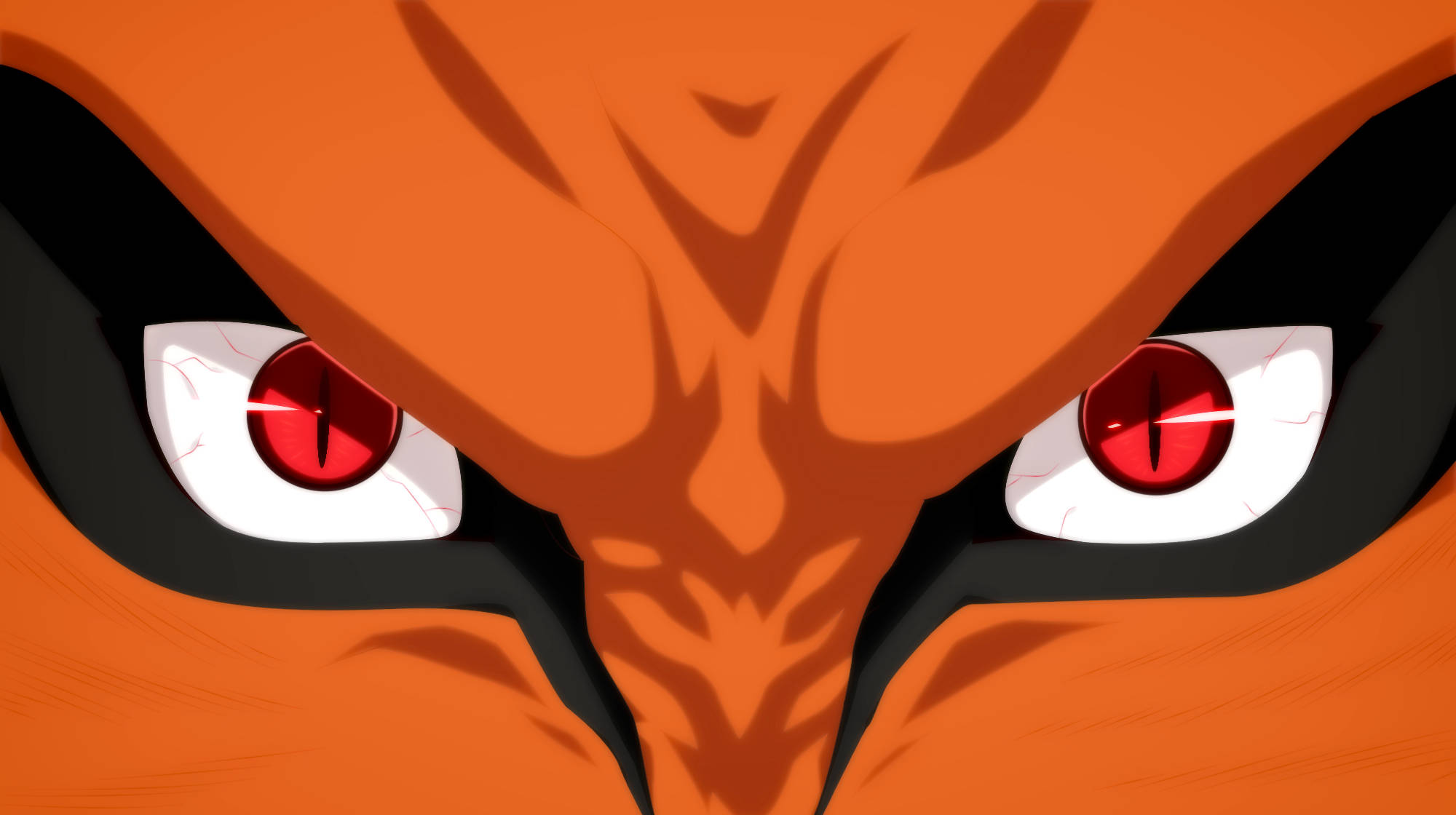Naruto Kurama Red Eyes Close Up