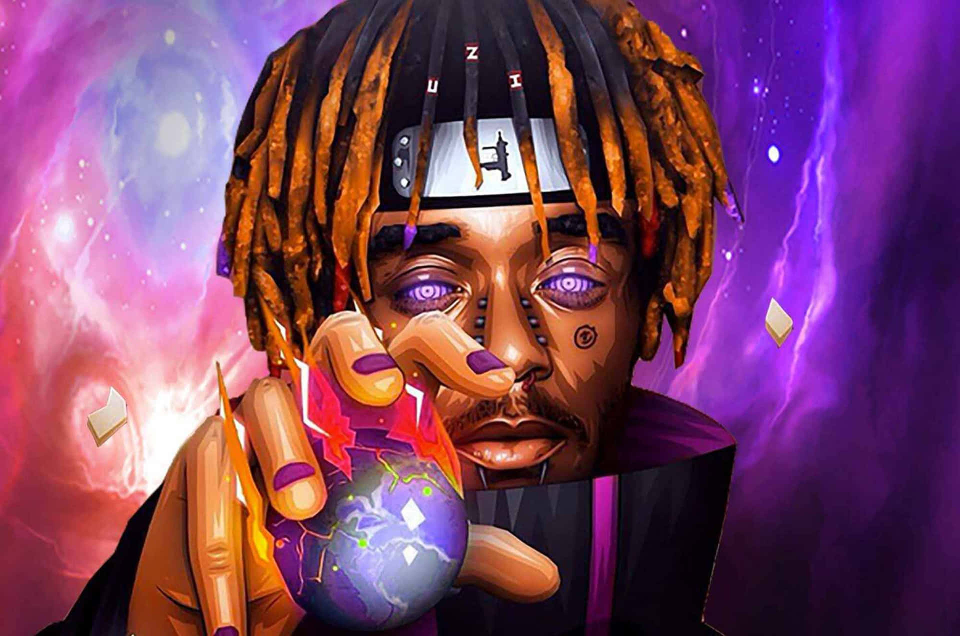 Naruto Lil Uzi Cartoon Background