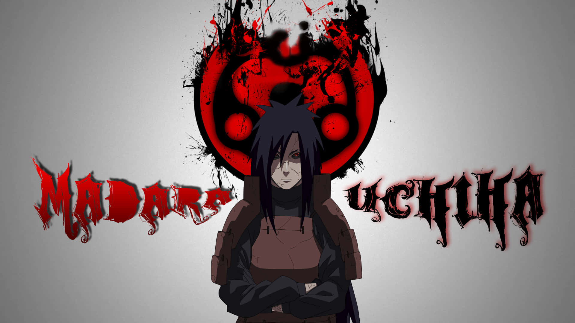 Naruto Madara Uchiha Emerging From Hell Background