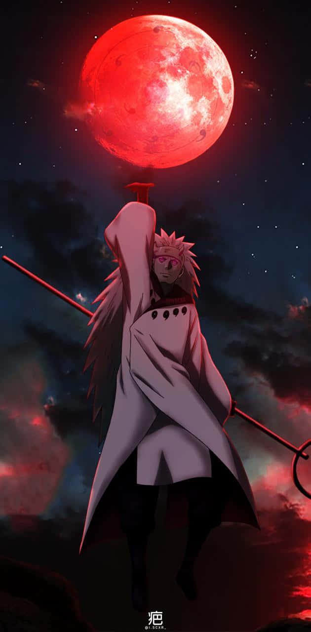 Naruto Madara Uchiha, With Sharingan Eye And Legendary Rinnegan Powers Background