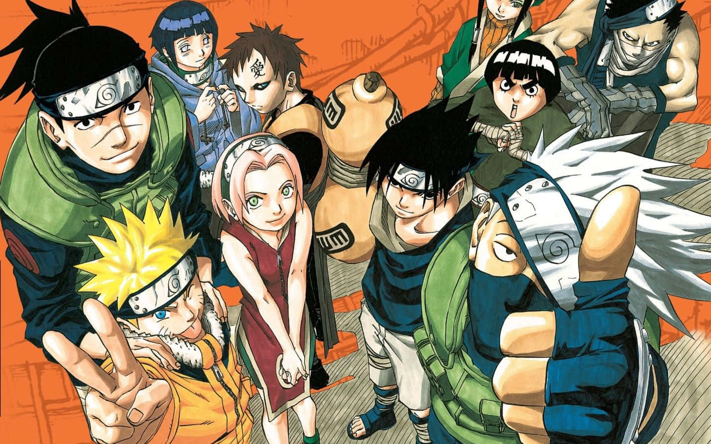 Naruto Manga Anime Characters Konoha Ninjas