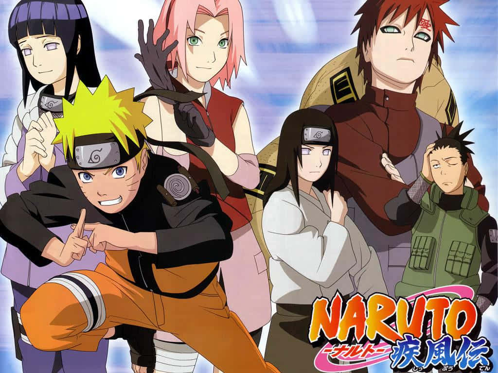 Naruto Manga Anime Characters Poster Background