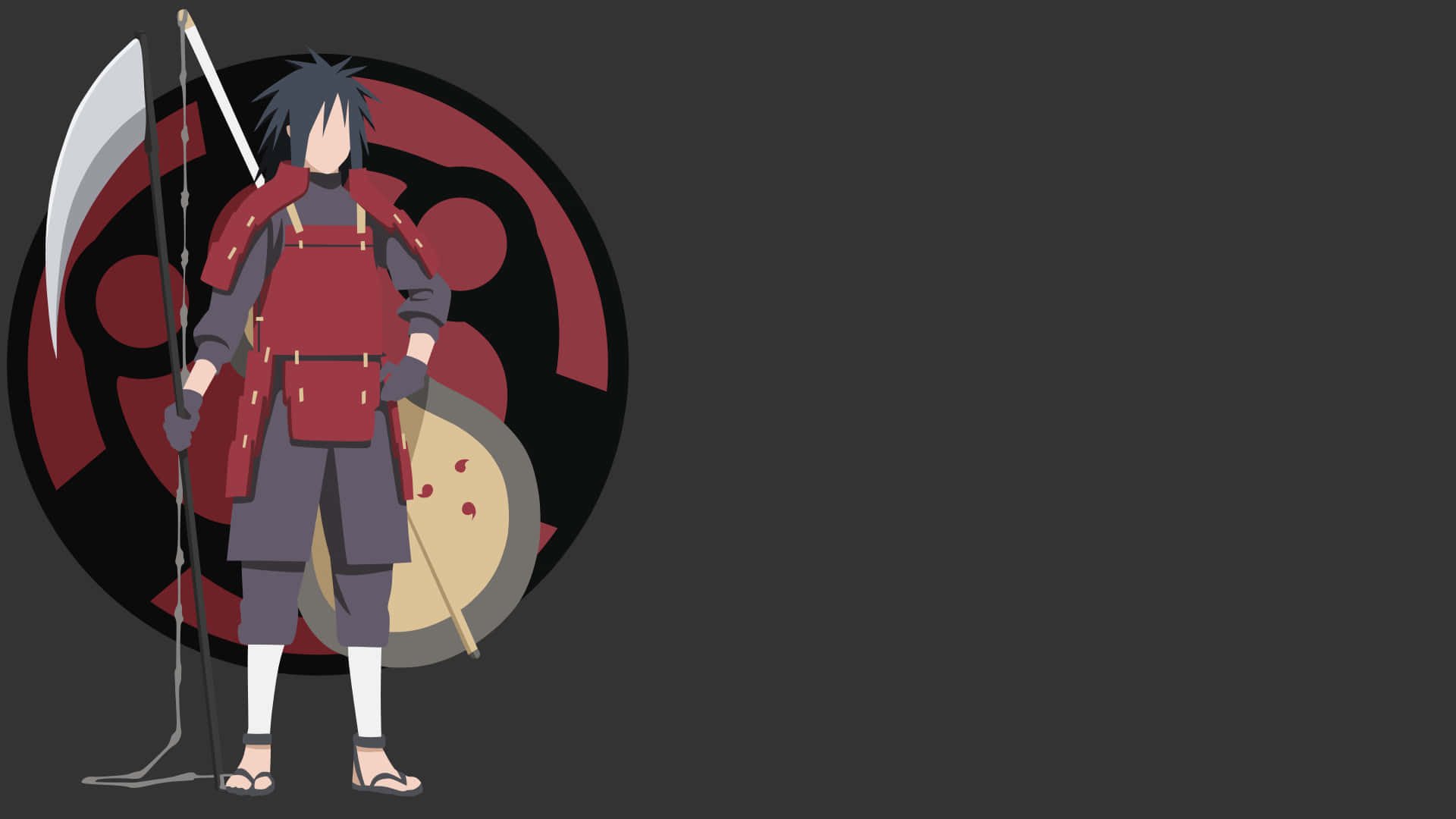 Naruto Minimalist Art - A Modern Take On A Classic Anime Background
