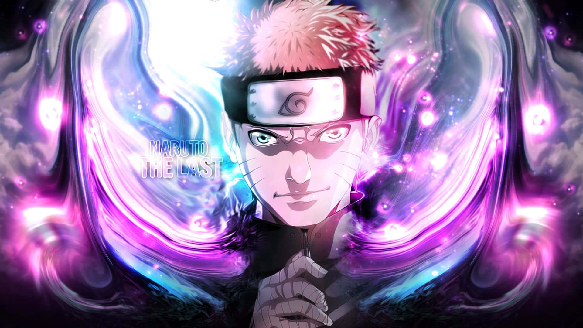 Naruto Neon Purple Abstract Digital Artwork Background