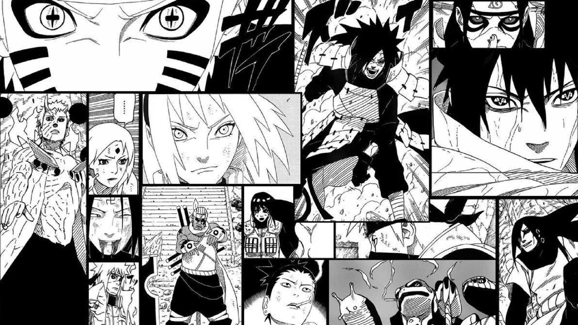 Naruto Ninja War Manga Panel Background
