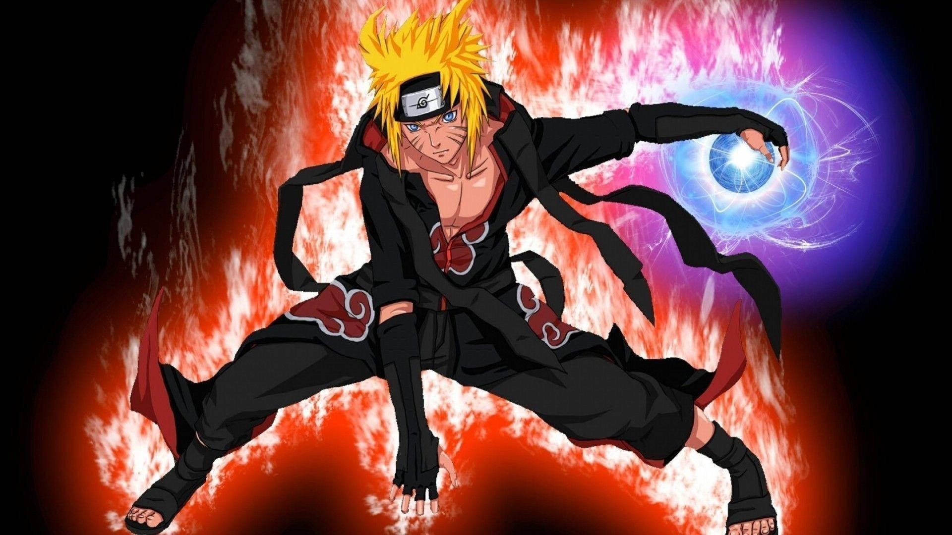 Naruto Poster Akatsuki Cloak Background