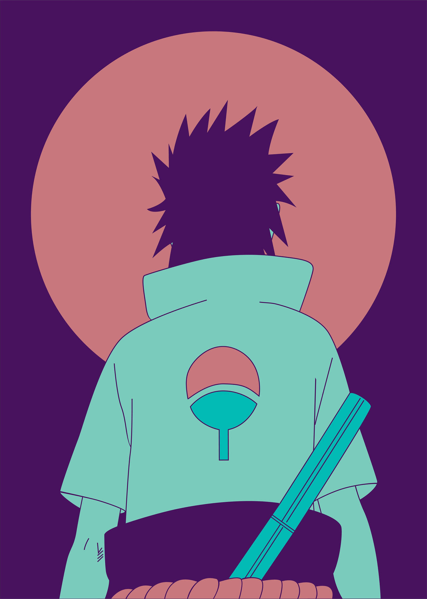 Naruto Poster Sasuke Back