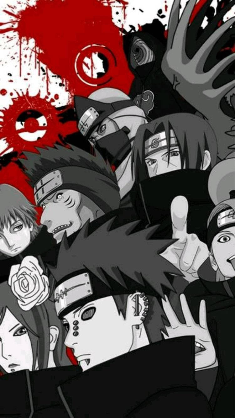 Naruto Poster With Itachi And Kisame Background