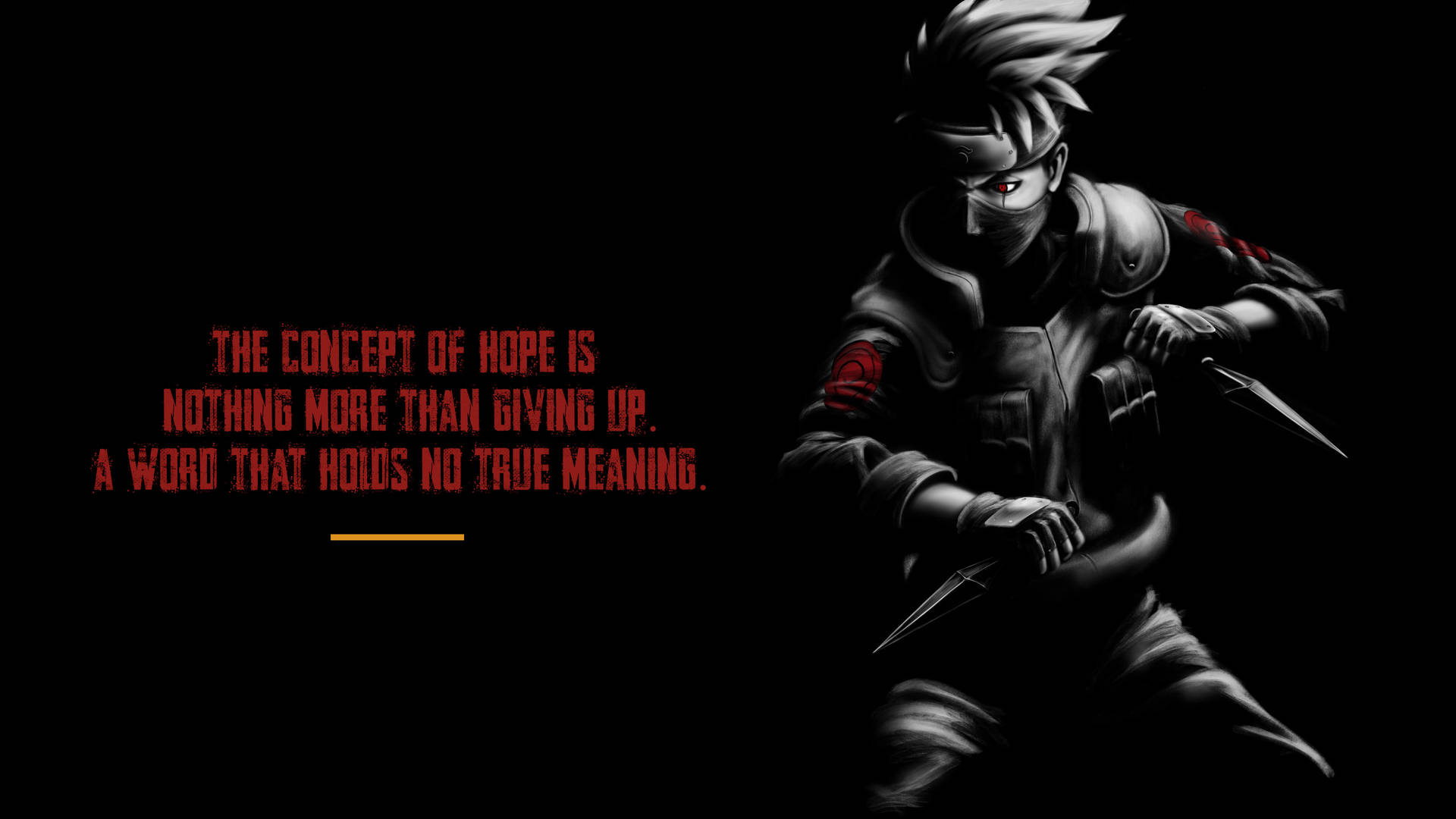 Naruto Quotes Concept Of Hope Background