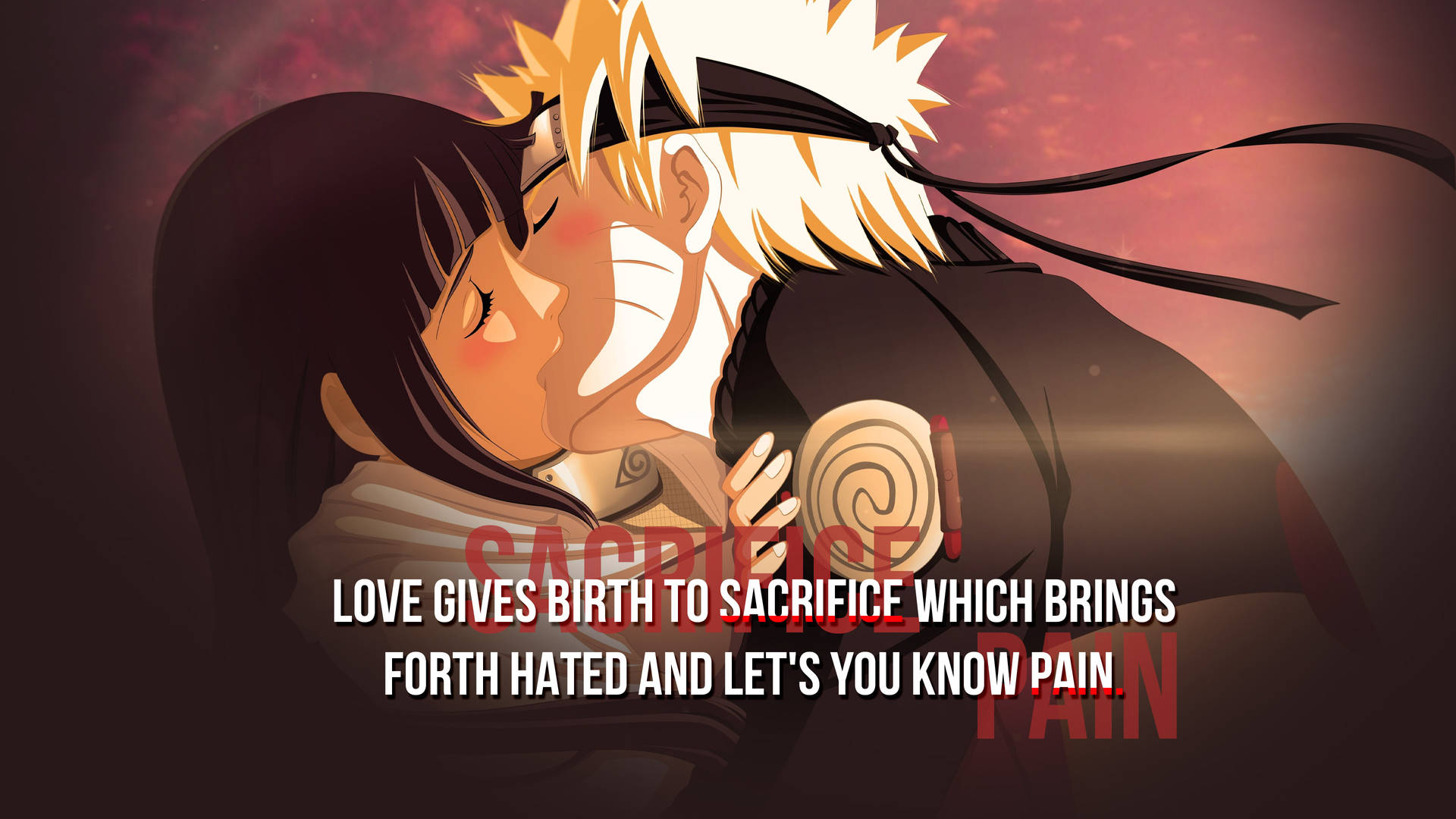 Naruto Quotes Sacrifice And Pain Background