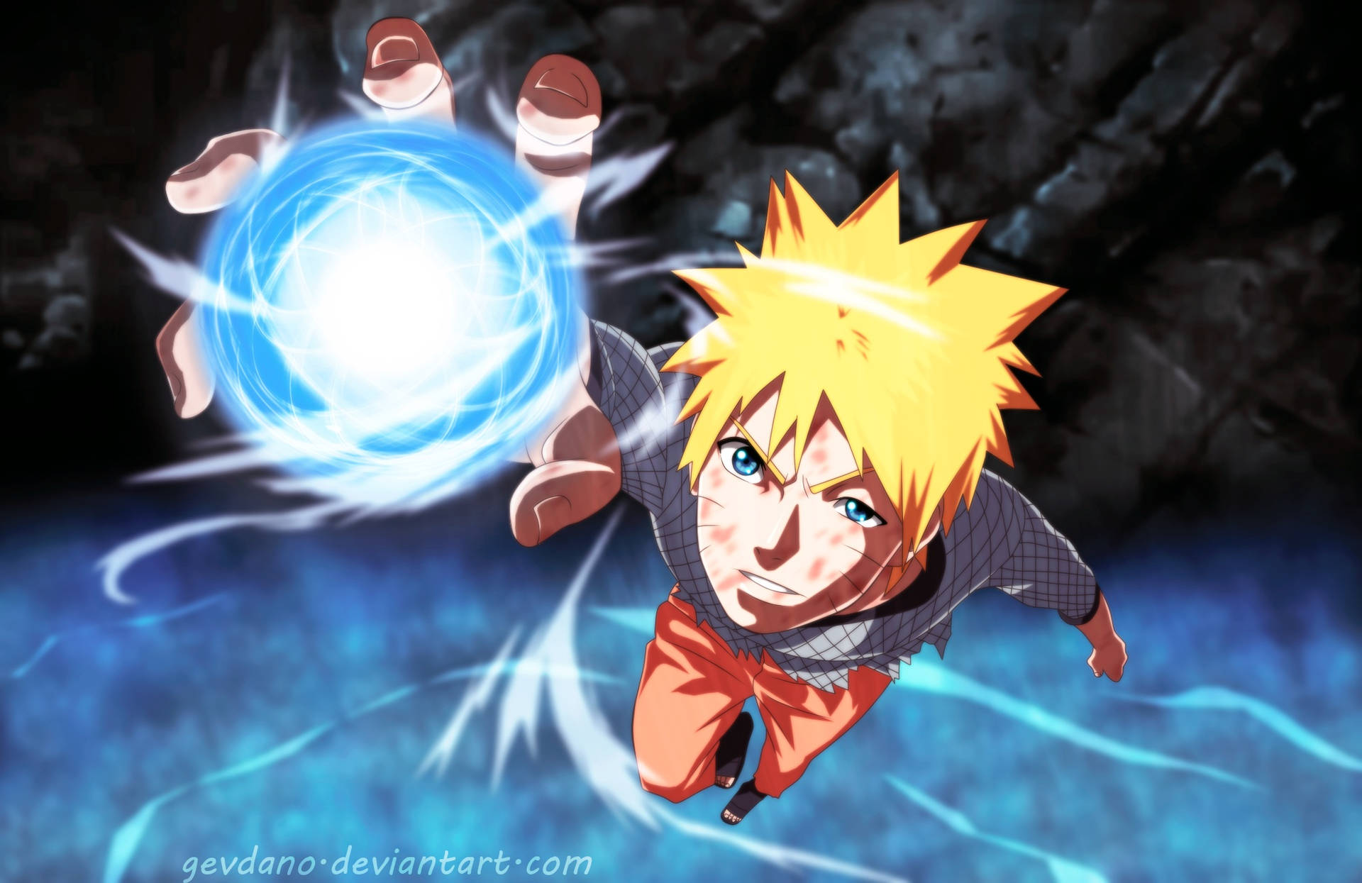 Naruto Reaching Out With Rasengan
