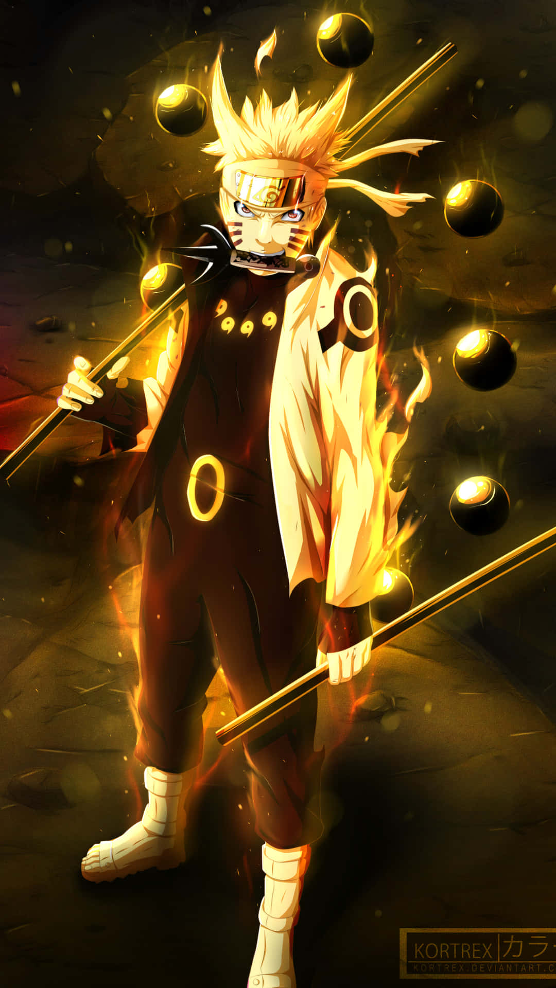 Naruto Sage Mode Artwork Background
