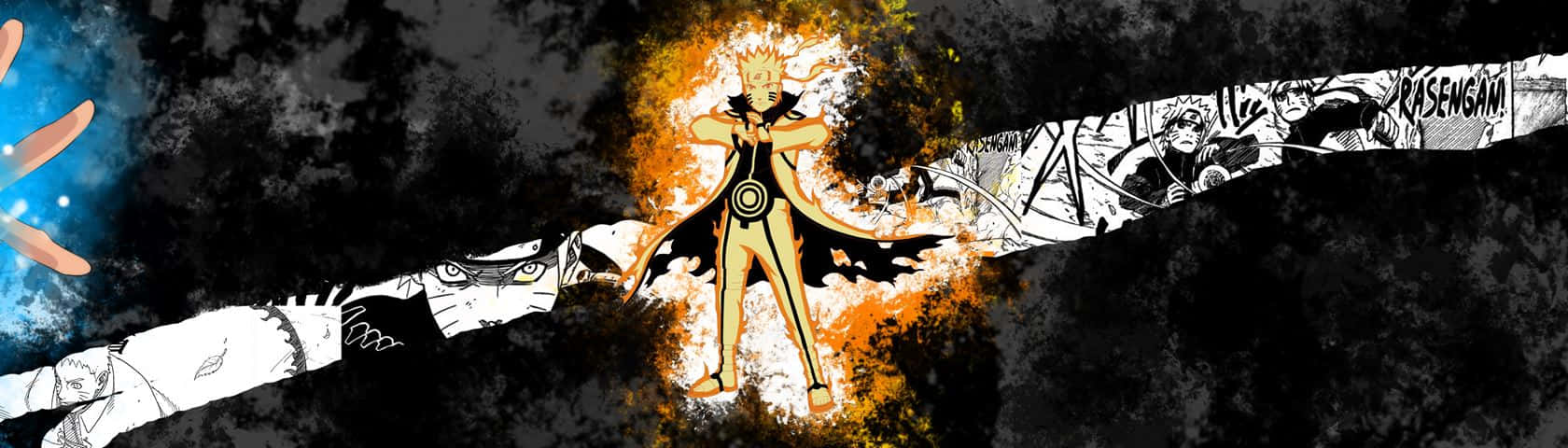 Naruto Sage Mode Manga Panel Background