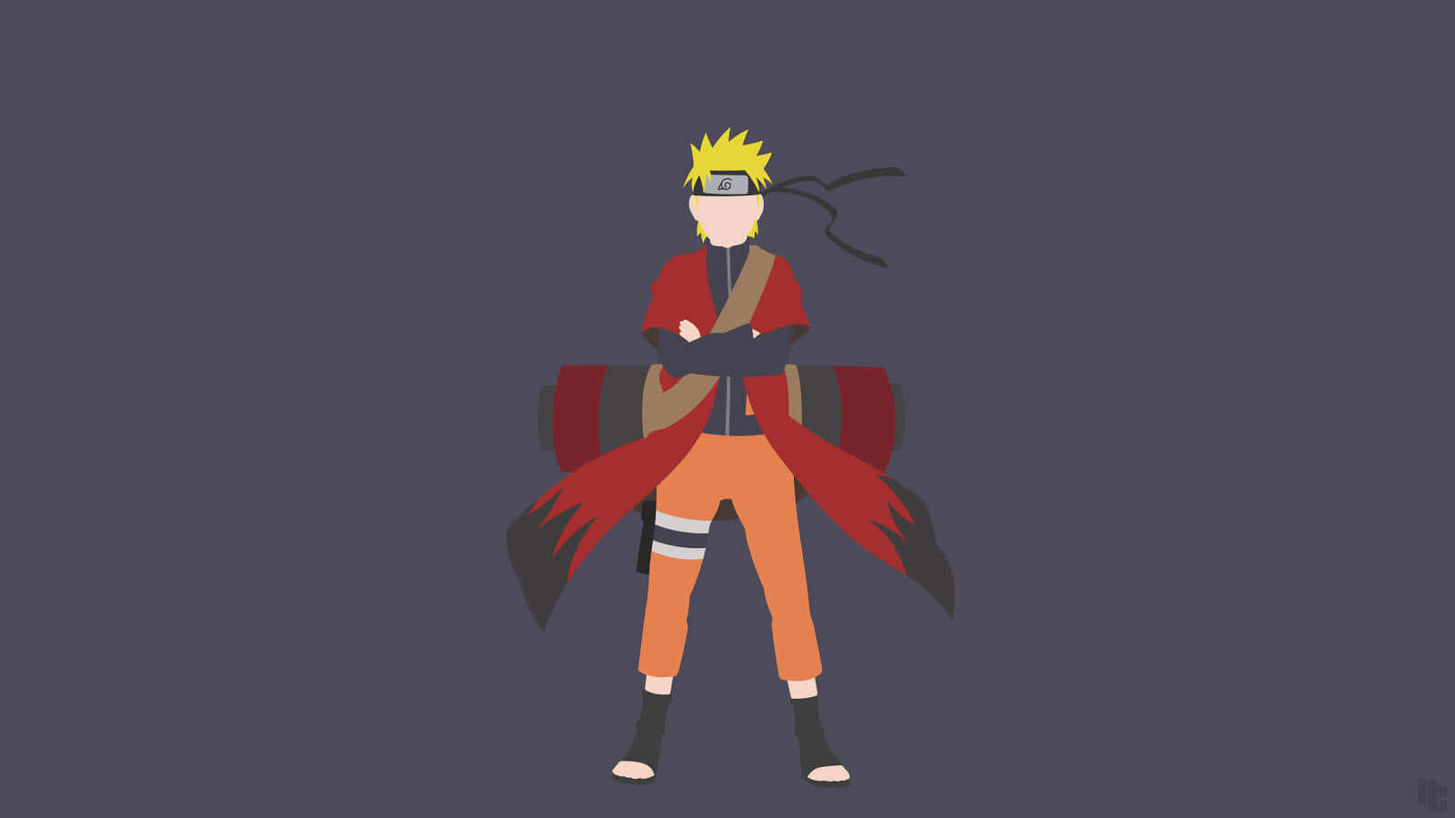 Naruto Sage Mode Minimal Anime Background
