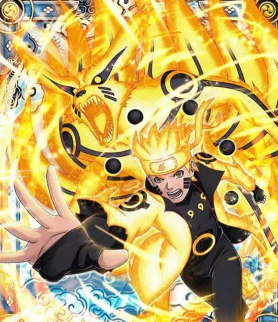 Naruto Sage Of Six Paths Kurama Attack Wallpaper Background