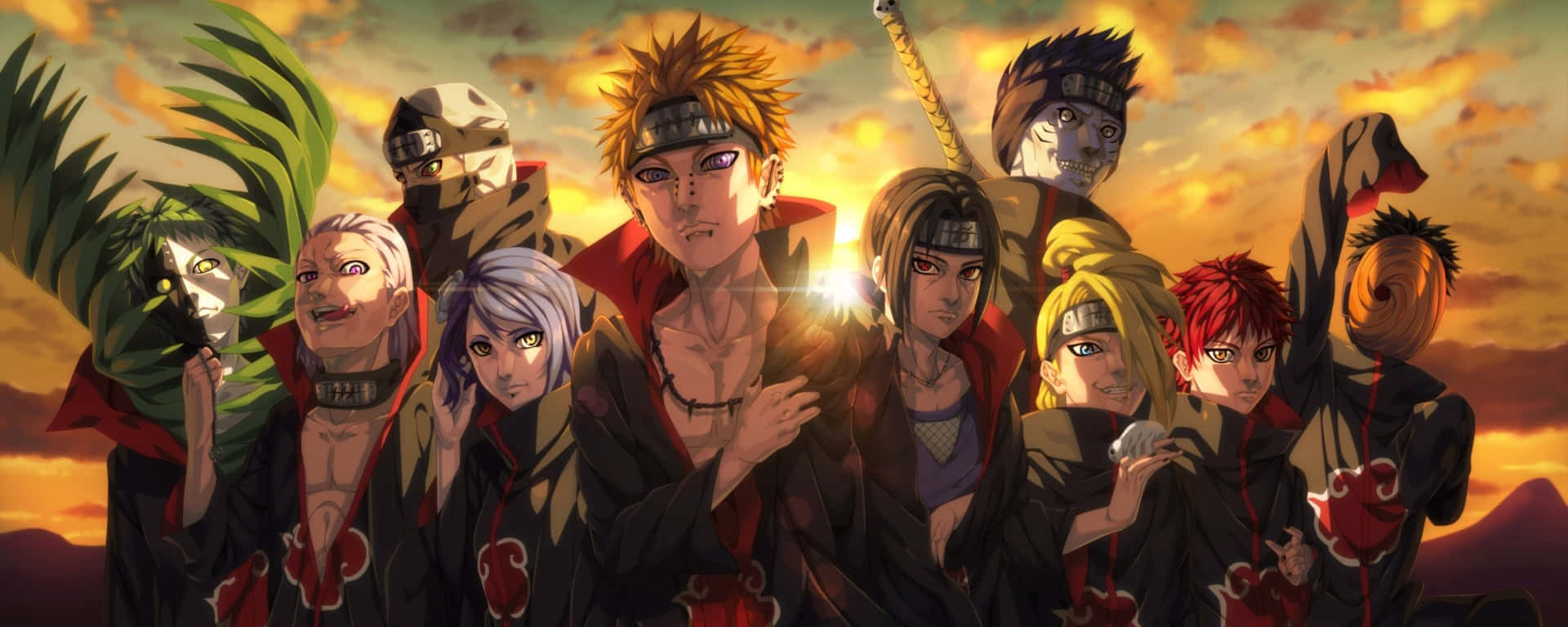 Naruto, Sasuke And Sakura - Three Legendary Shinobi Background