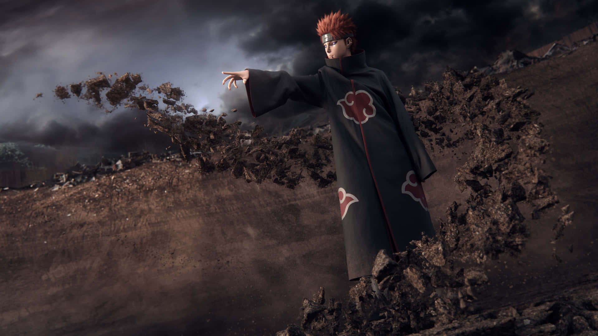 Naruto Shinra Tensei Akatsuki Aesthetic Background