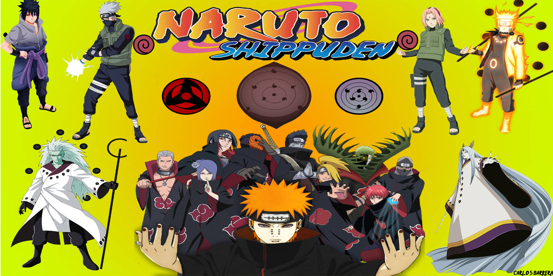Naruto Shippuden 4k Characters Poster Background