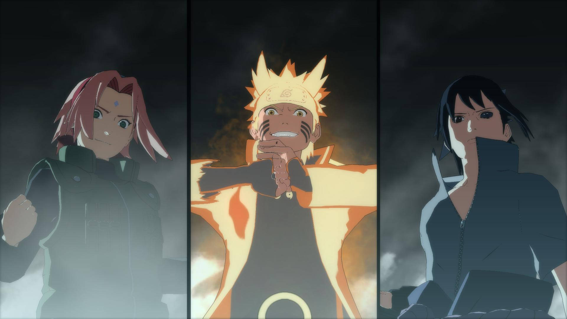 Naruto Shippuden 4k Characters Tiled Collage Background