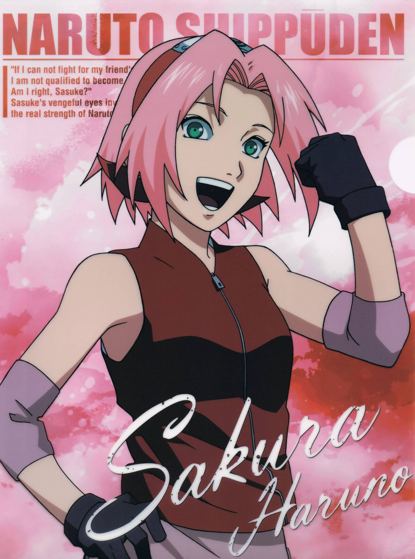 Naruto Shippuden Anime Sakura Cover Background