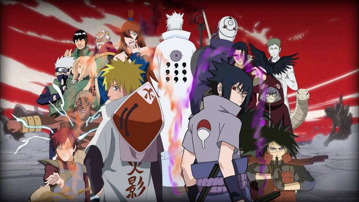 Naruto Shippuden Kages And Akatsuki Background