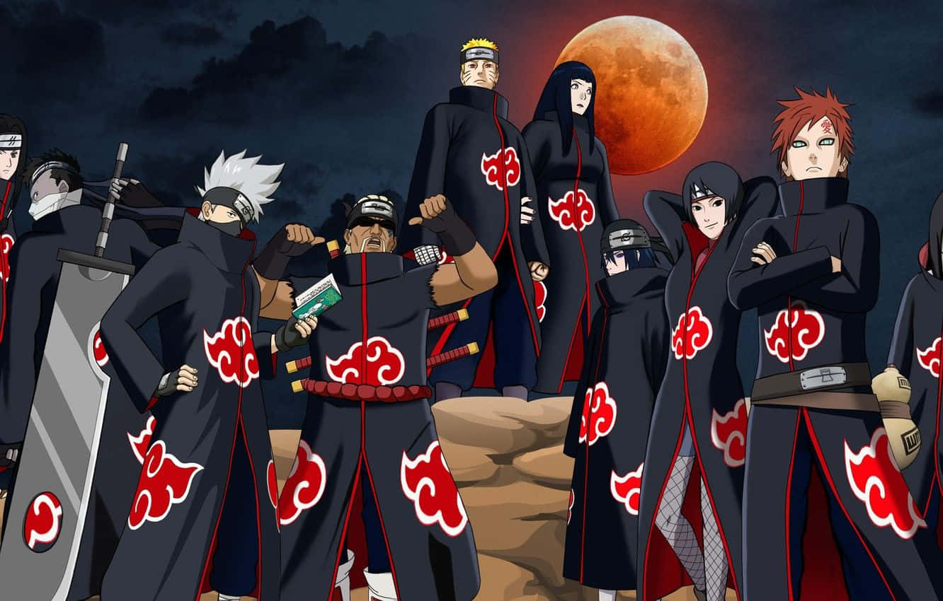 Naruto Shippuden Manga Anime Akatsuki Members Background