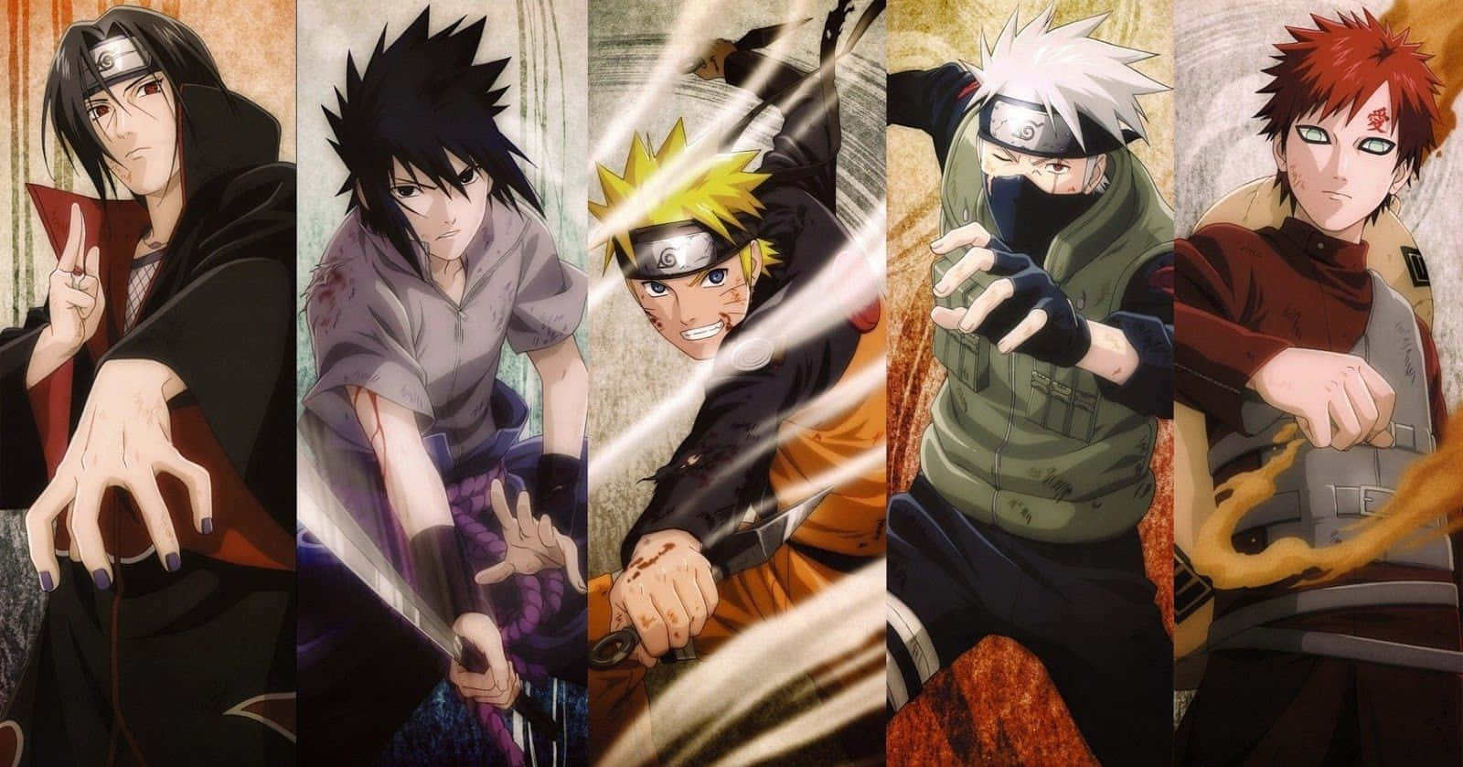 Naruto Shippuden Manga Anime Boys Collage