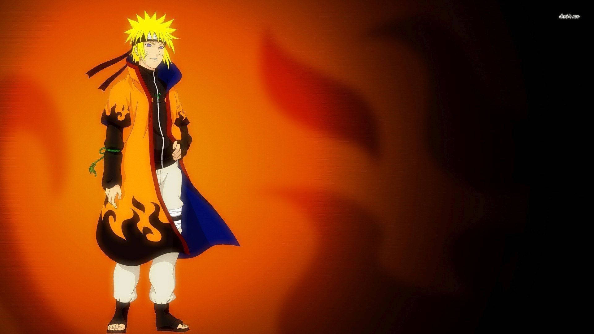 Naruto Shippuden: Minato In Orange Background
