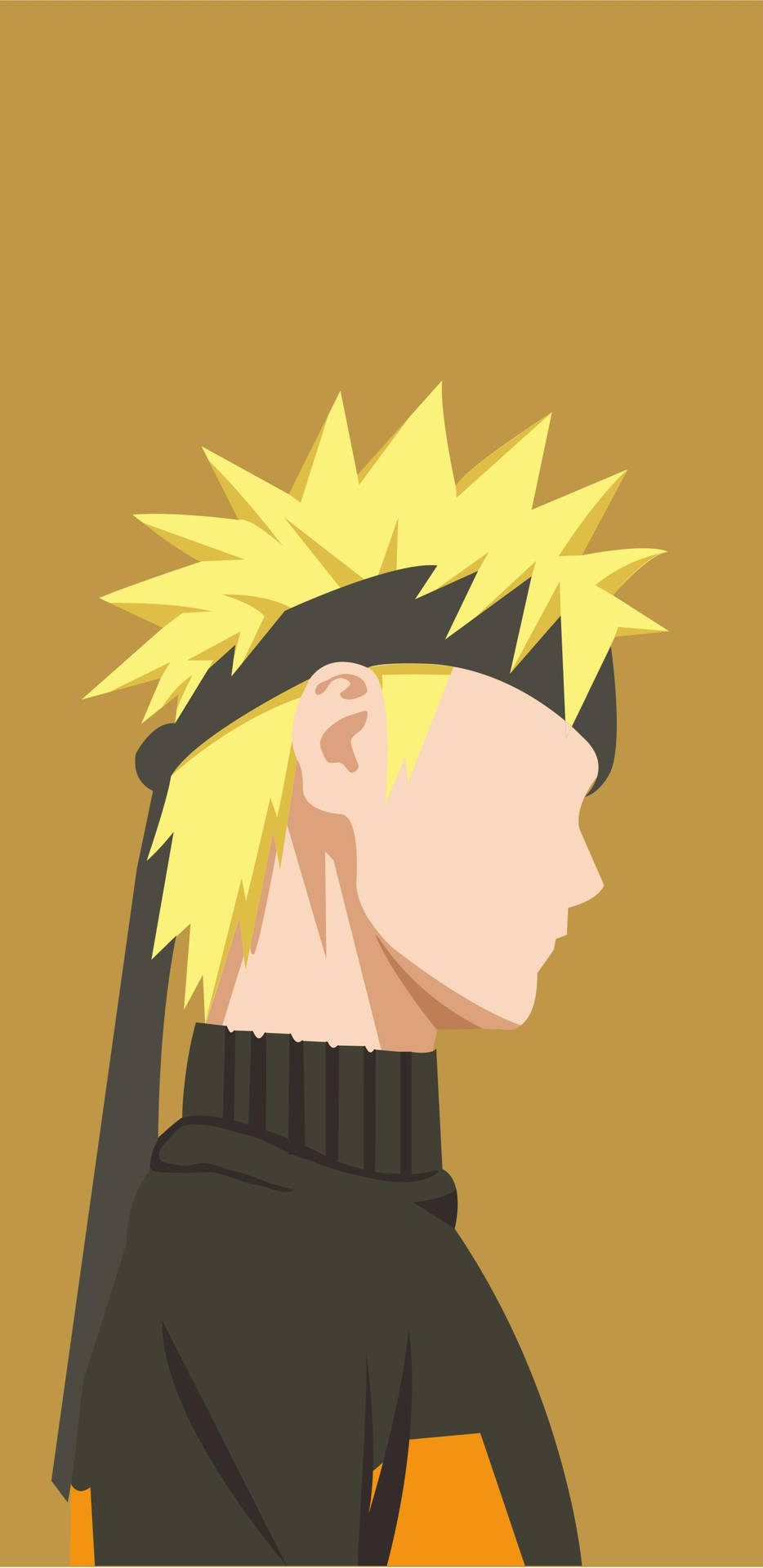 Naruto Side Profile Iphone Art Background