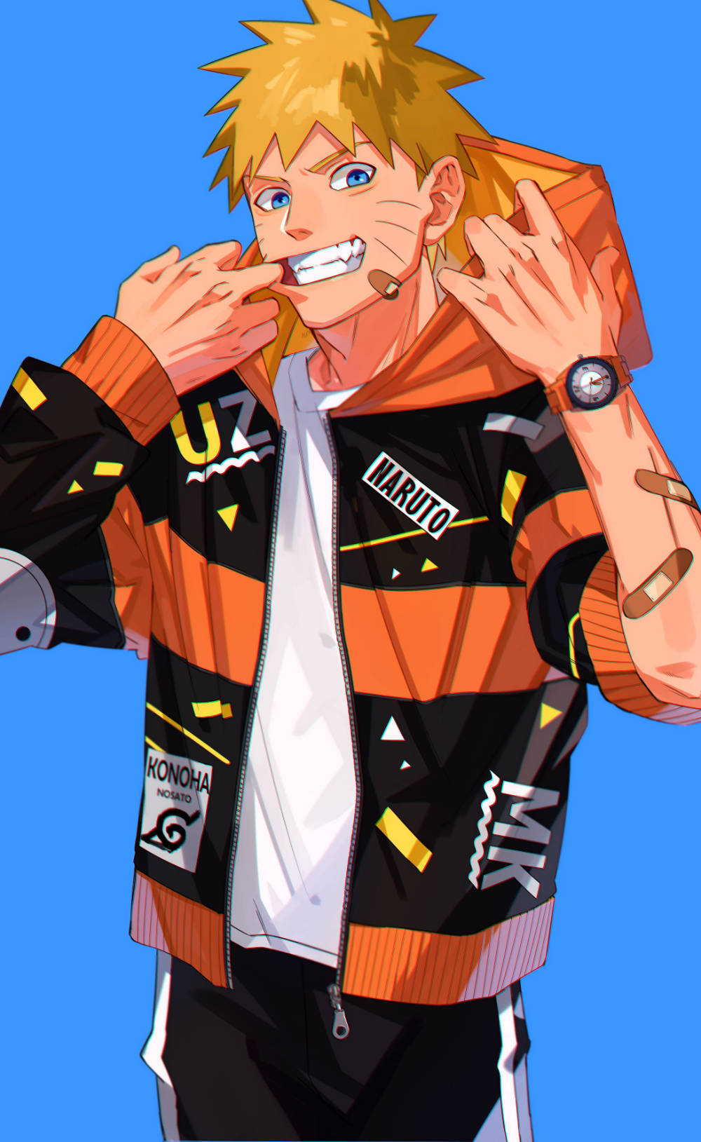 Naruto Smile Bandaids Background