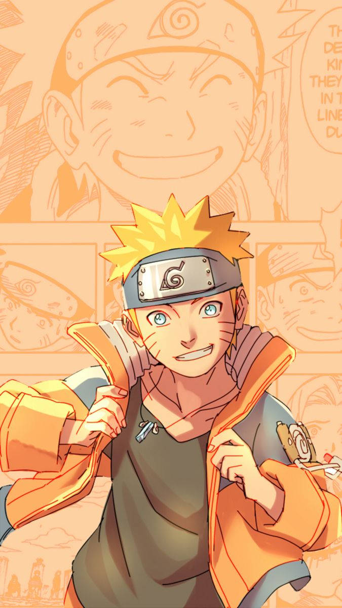 Naruto Smile Orange Background