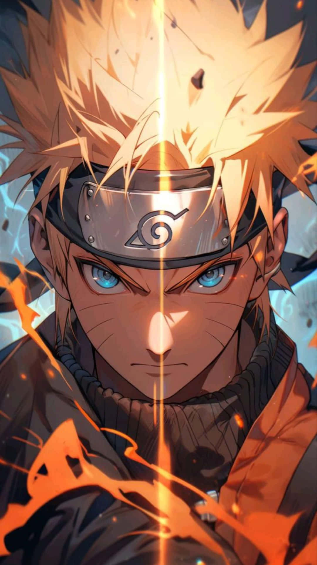 Naruto Split Face Artwork