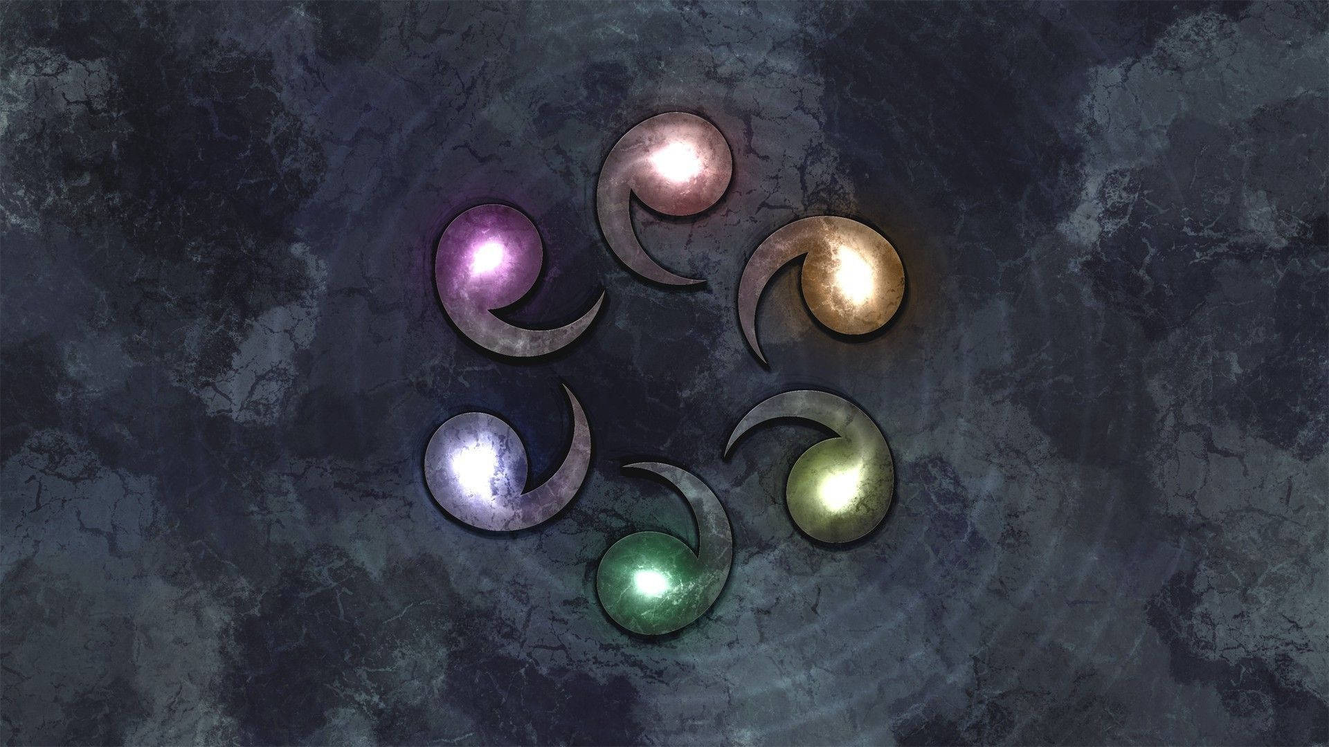 Naruto Symbol Lights Background