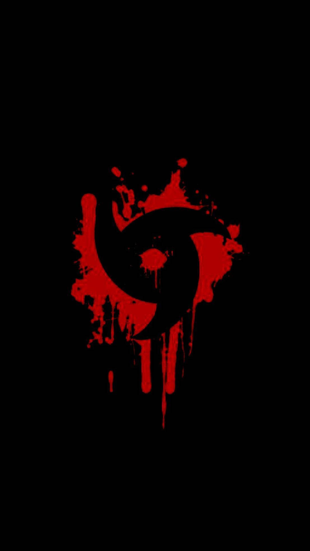 Naruto Symbol Red Paint Background