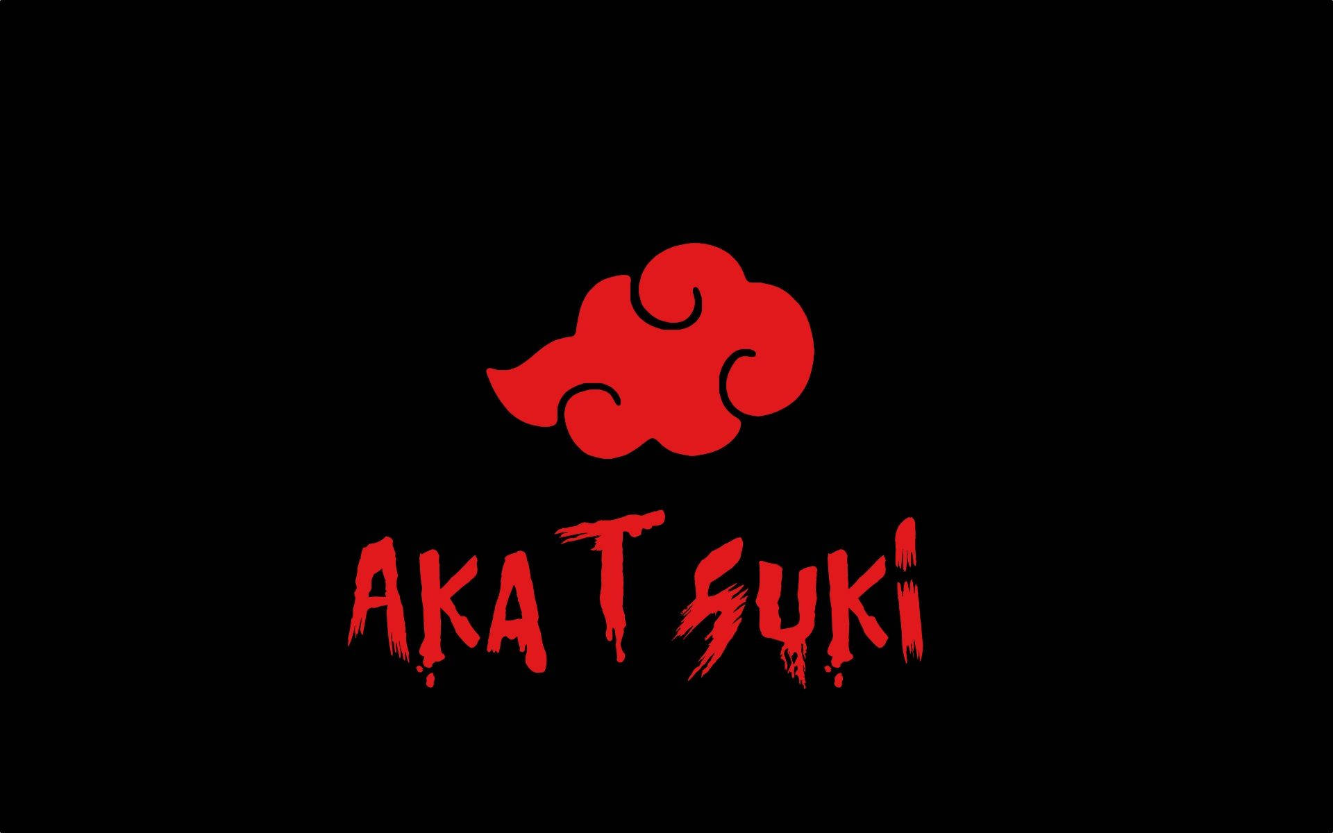 Naruto Symbol With Akatsuki Background