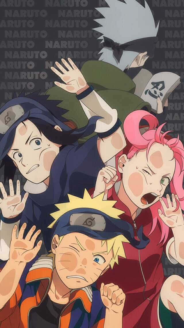Naruto_ Team_7_ Funny_ Faces Background