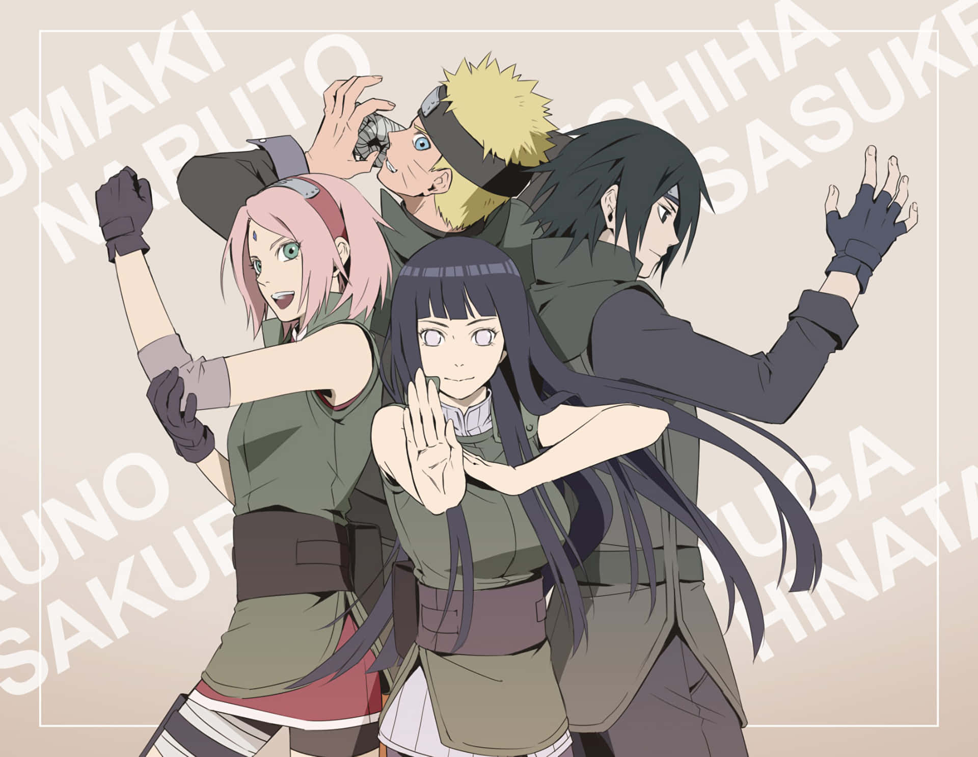 Naruto Team 7, Ready For Battle Background