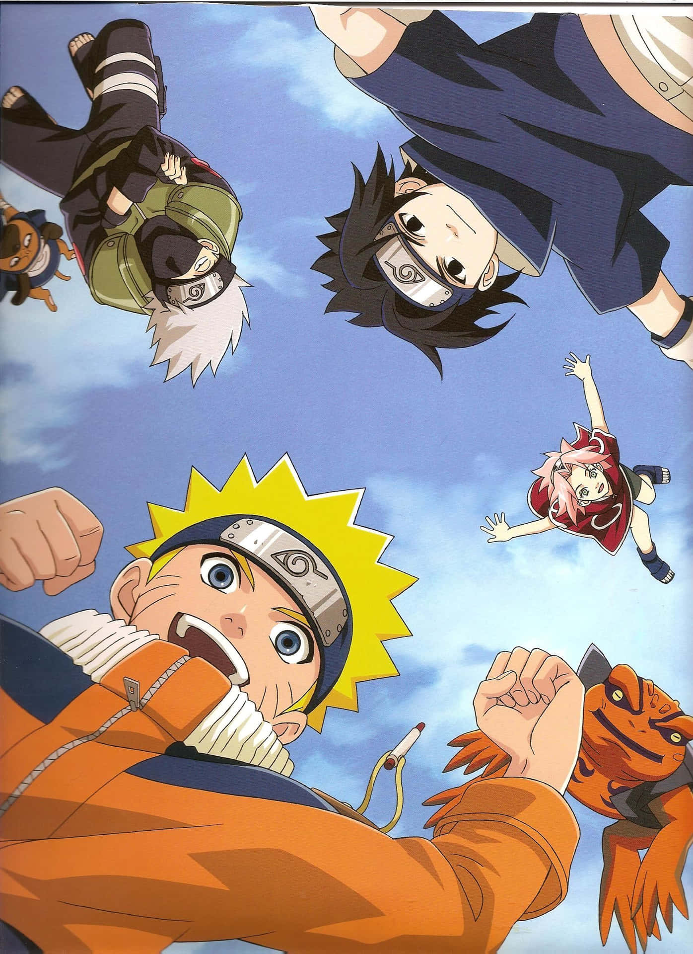 Naruto Team 7, Ready To Take On The Challenges Ahead Background