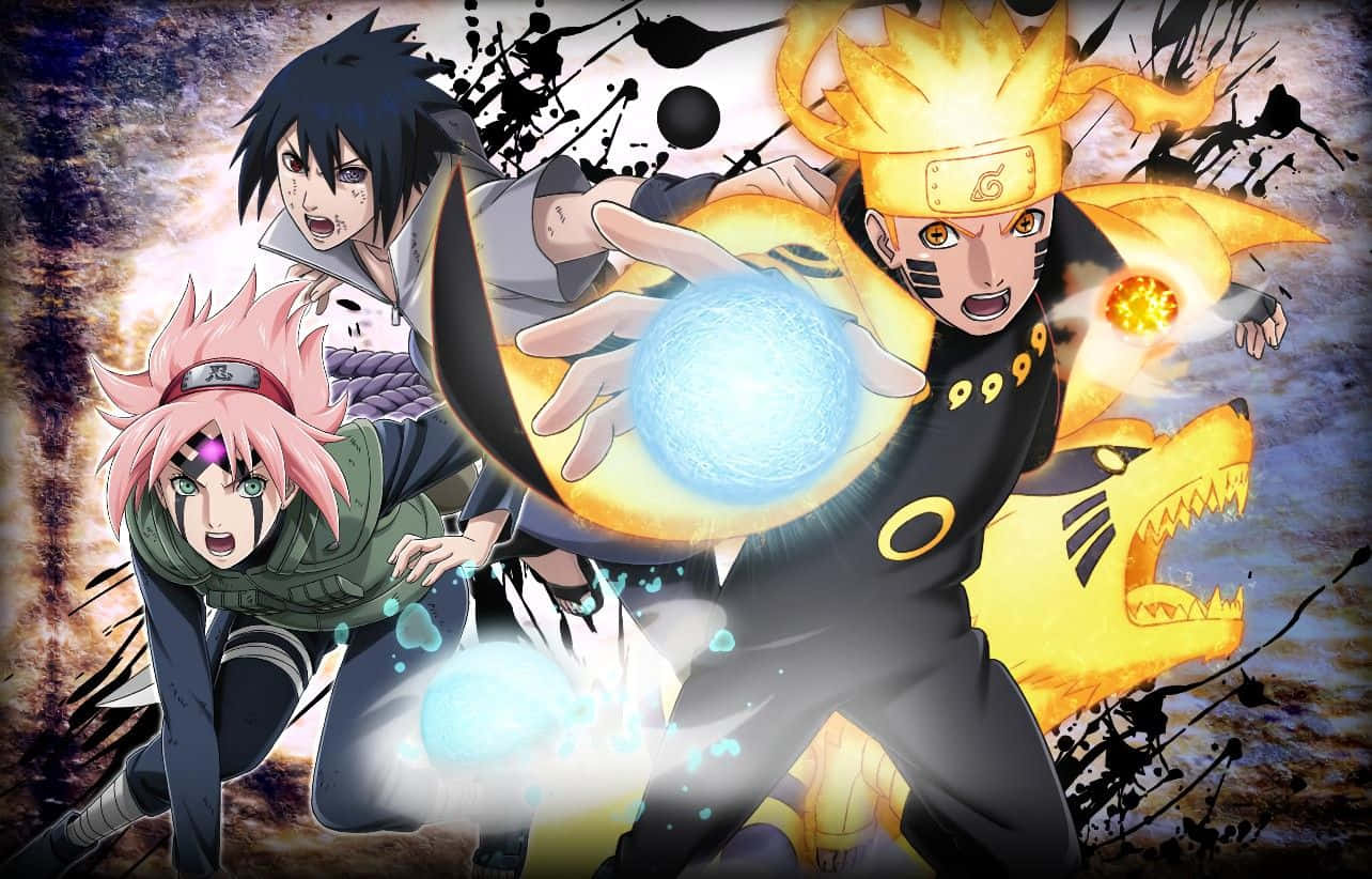 Naruto Team 7 Reunited! Background