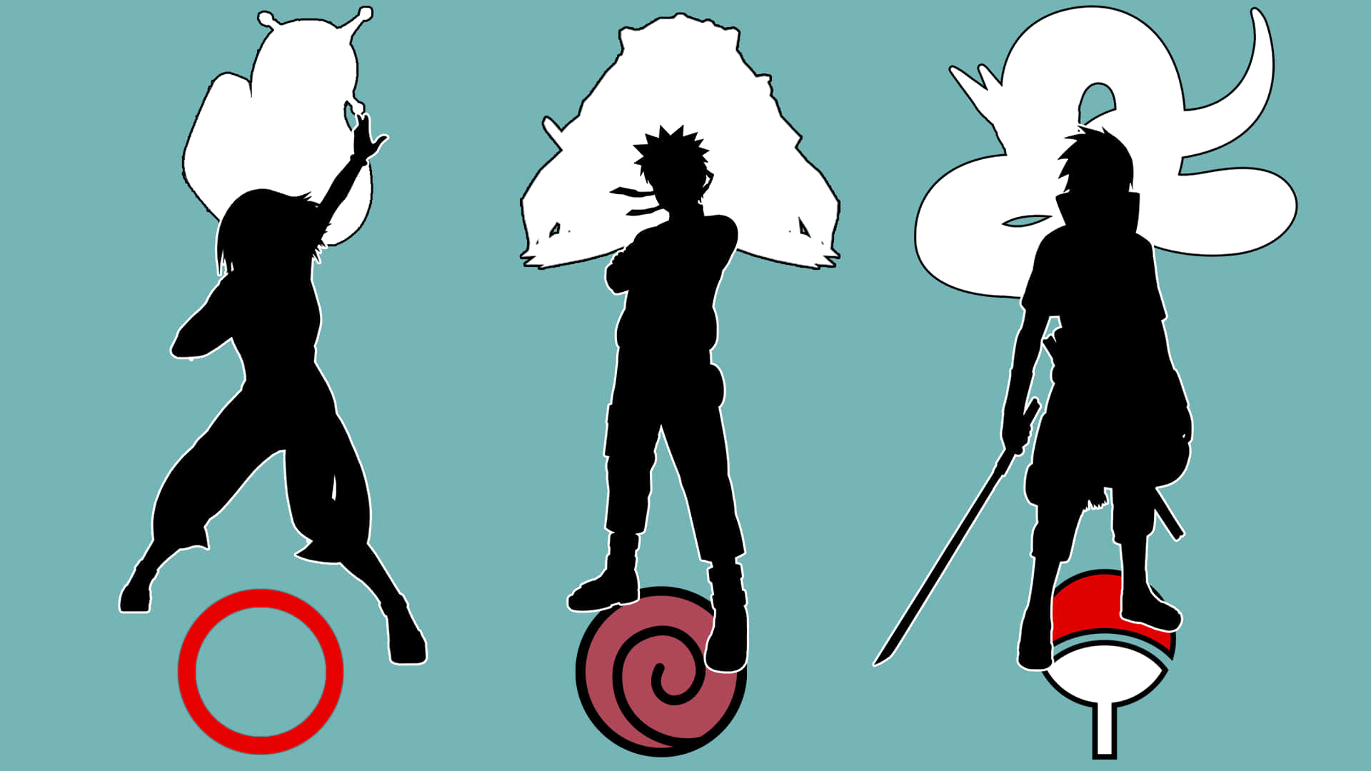 Naruto Team 7 Sets Out On Their Journey Background