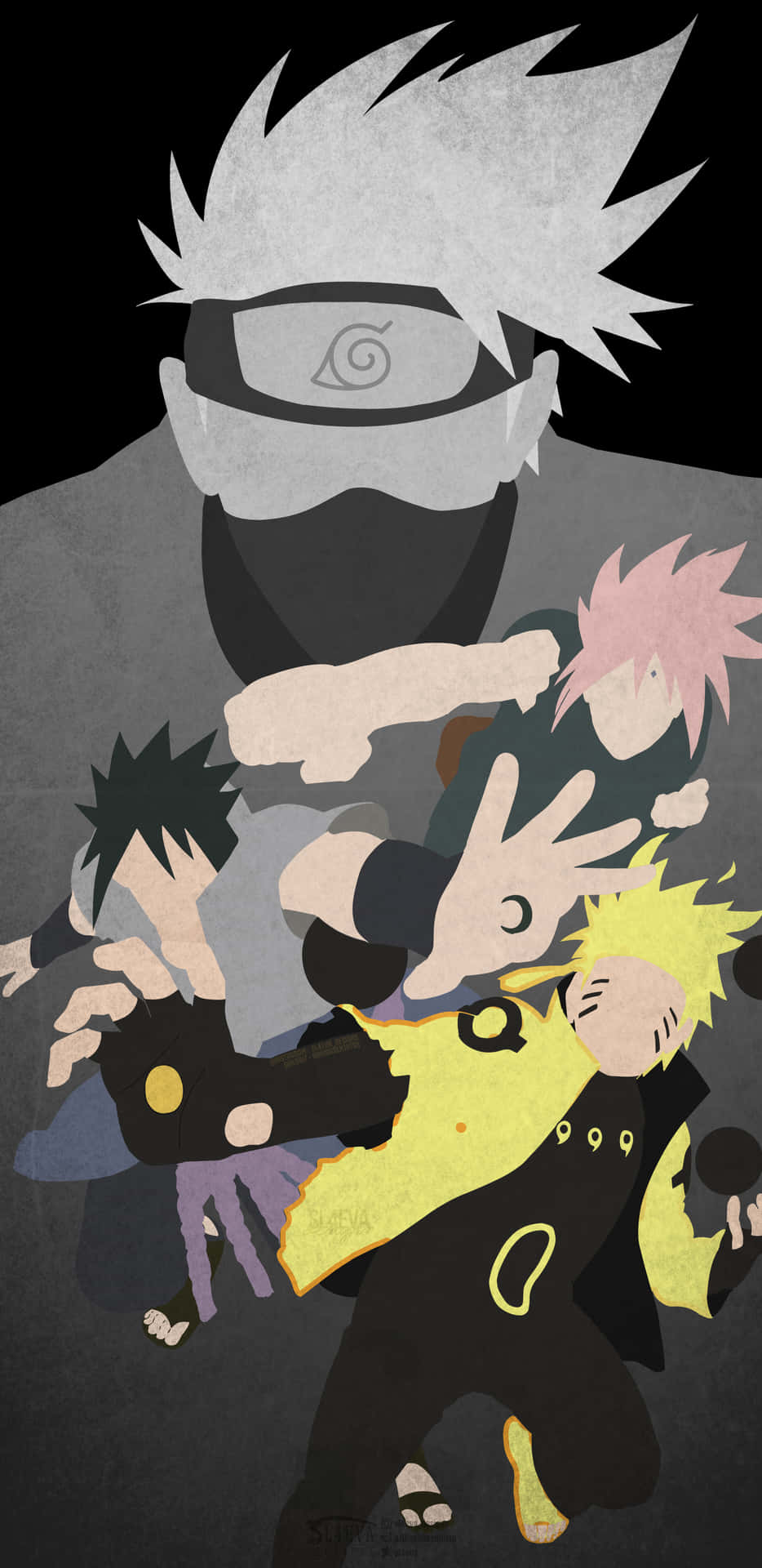 Naruto Team 7 – Young Genin Taking On The World Background